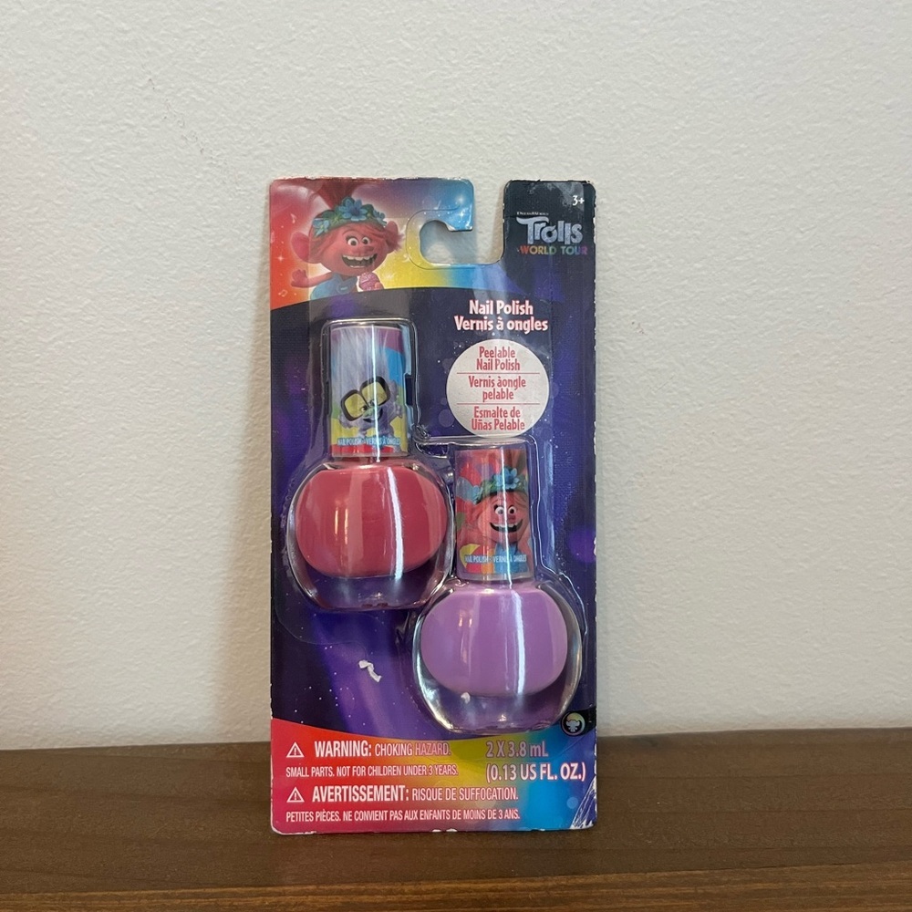 Trolls Pink and Purple Nail Polish for Kid's!